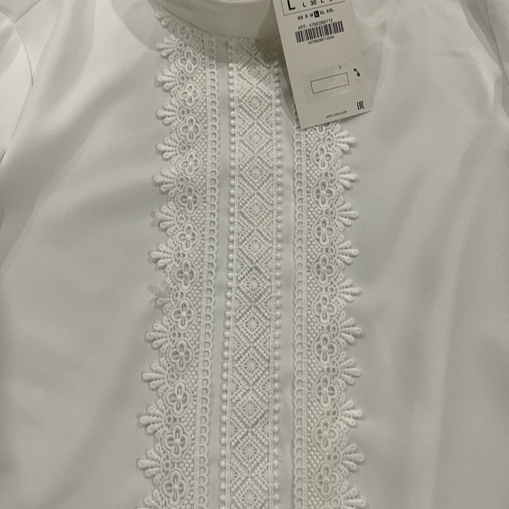 ZARA long  sleeve dress blouse - Picture 7 of 8